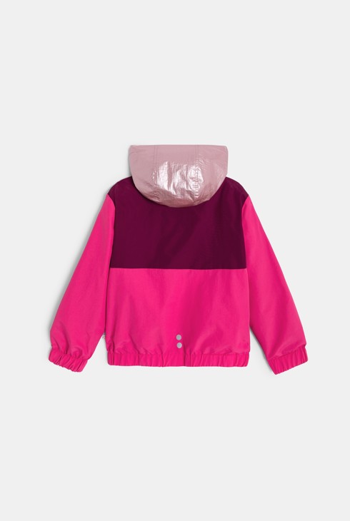 Cortavientos reversible rosa niña 2