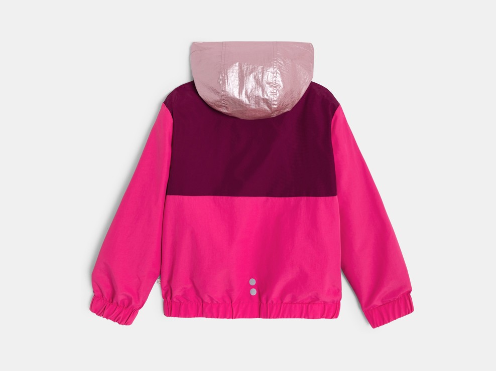 Coupe-vent réversible rose fille 2