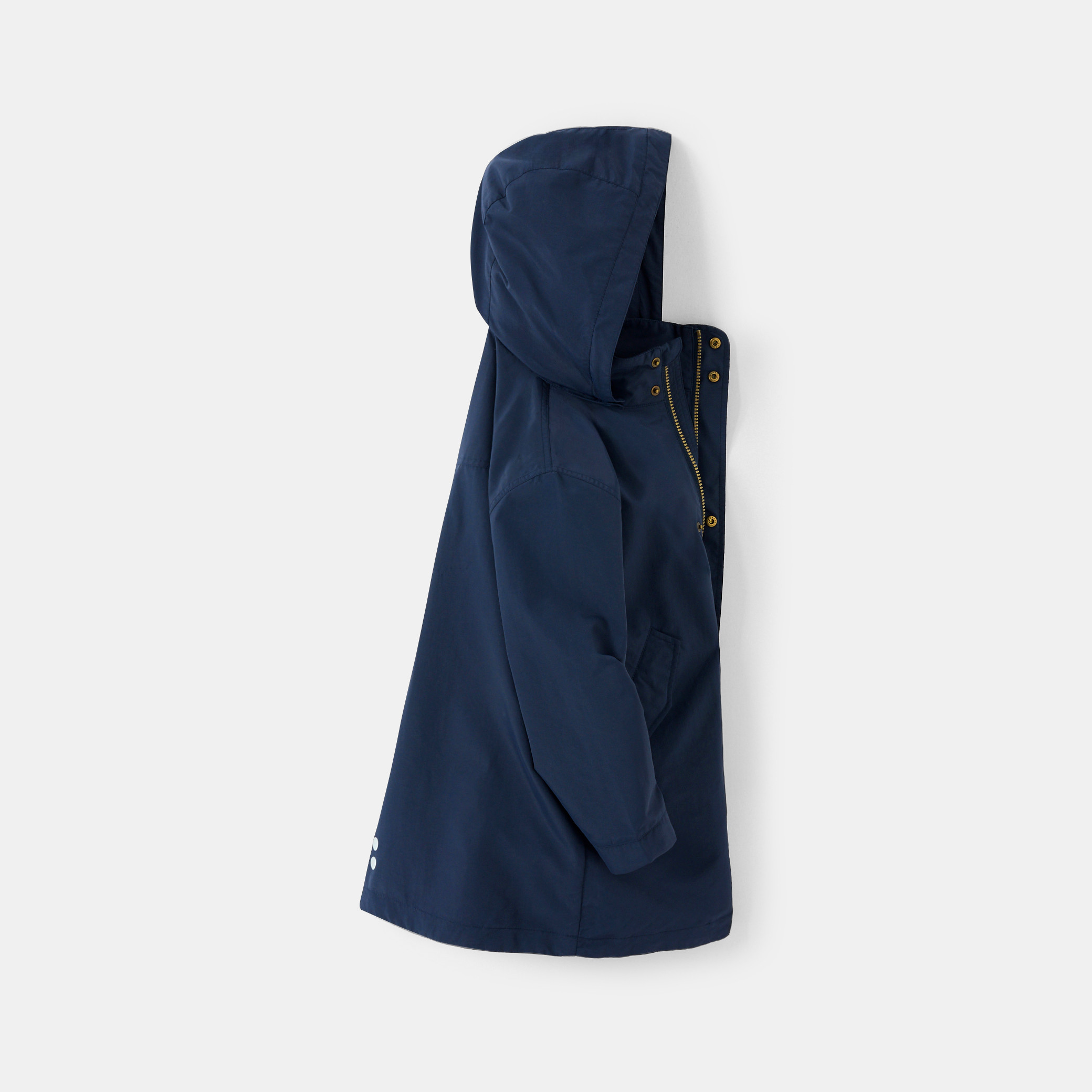 Parka à capuche vert fille - Bleu navy