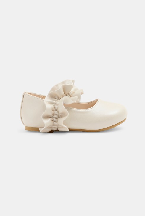 Ballerines blanches bébé Fille 1