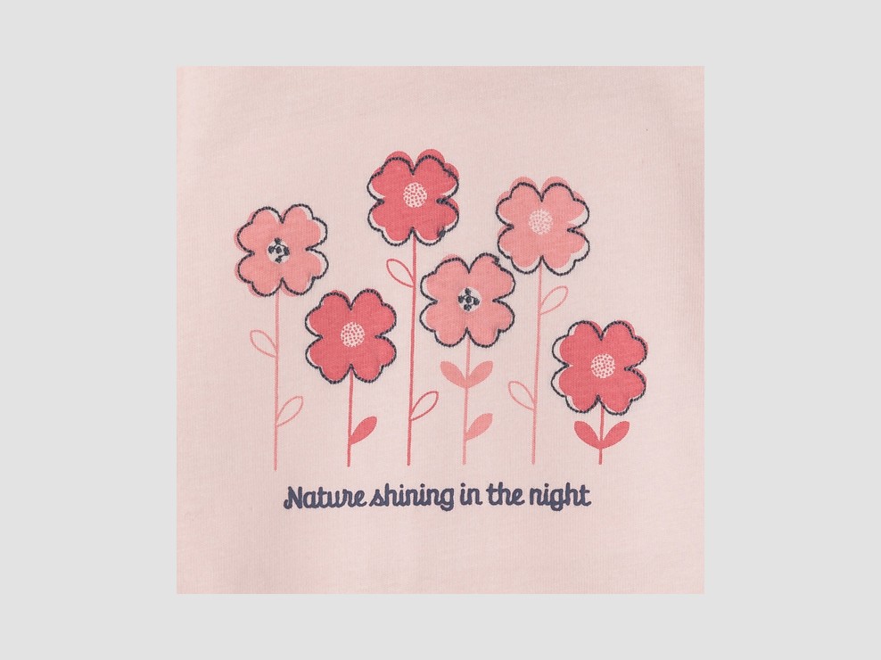 Strampler rosa Blumenmuster Kleinkind Mädchen 2