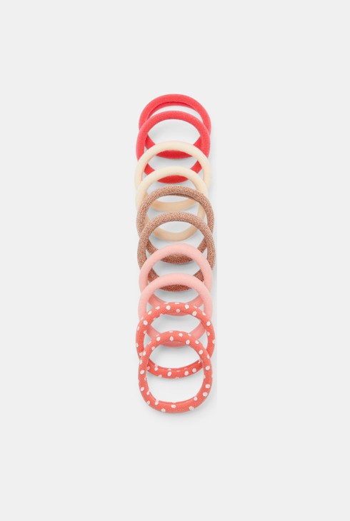 Elastiques mousse à cheveux mulcolores fille (lot de 10) 1