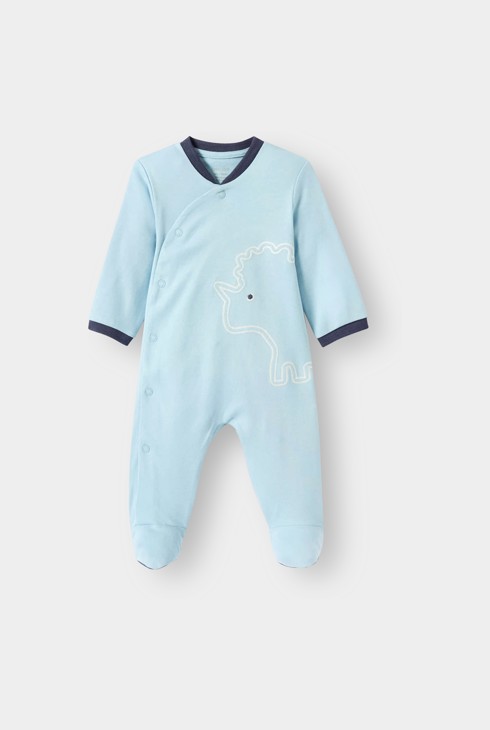 Dors-bien dinosaure bleu bébé garçon 1