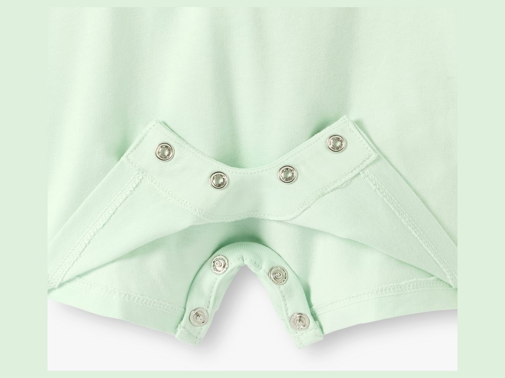 Combi courte vert bébé garçon 2