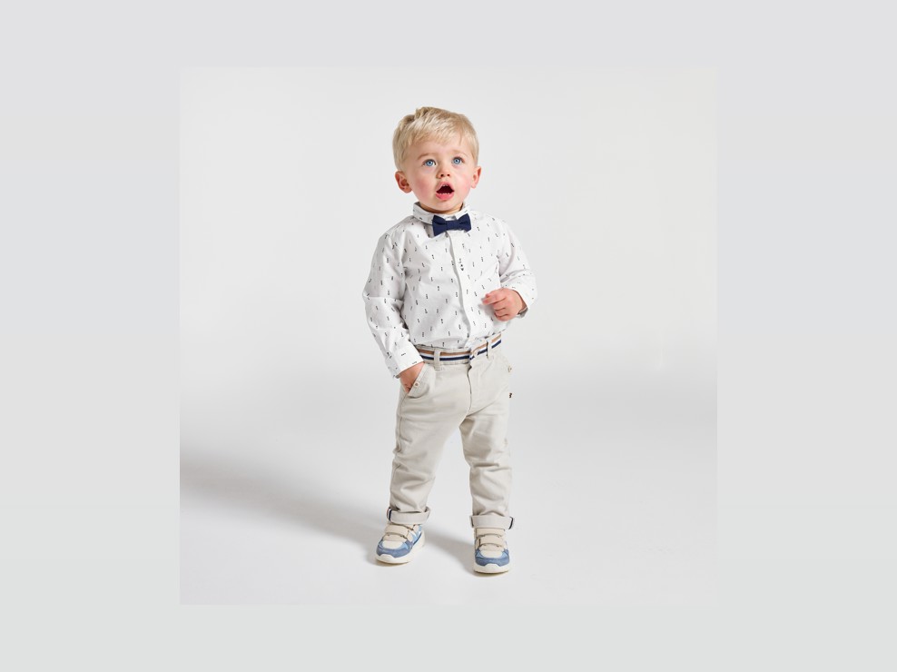 Camicia bianca da neonato 1