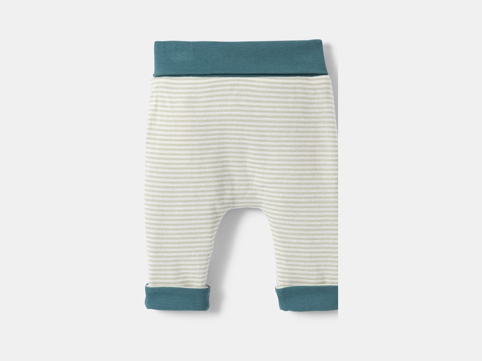 Ensemble grün bedruckt Kleinkind Junge 1