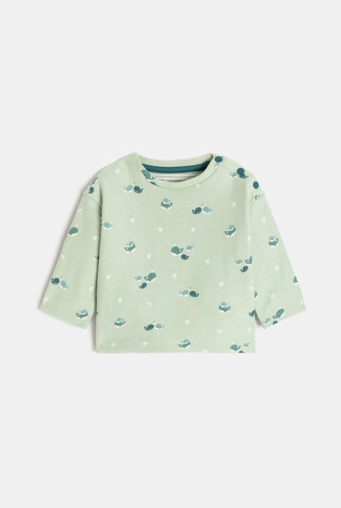 Zeleni komplet s printom za dječake. 2