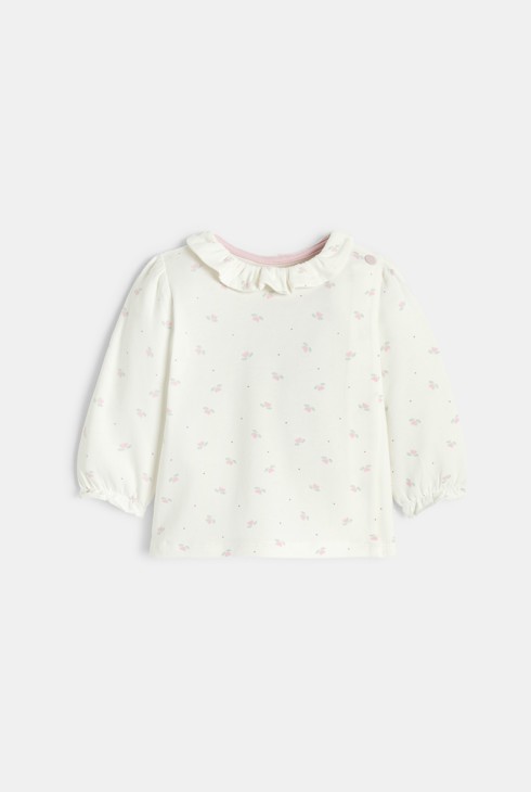 Ensemble imprimé fleuri rose bébé fille 2