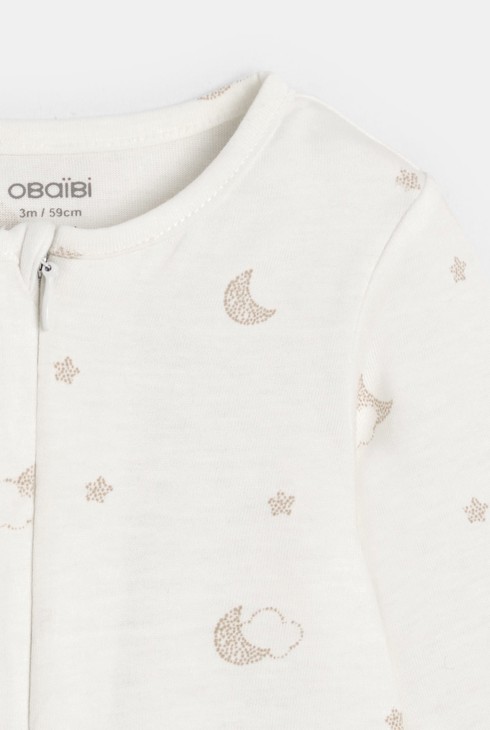 Strampler-Set in Gelb mit Mondmotiv für Jungen und Mädchen 2