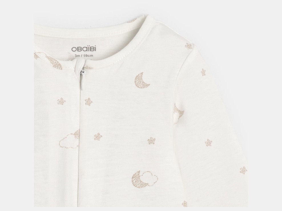 Strampler-Set in Gelb mit Mondmotiv für Jungen und Mädchen 2