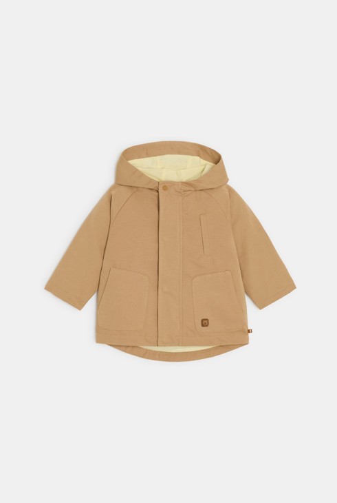 Brauner 3-in-1-Parka mit Kapuze für kleine Jungen 2