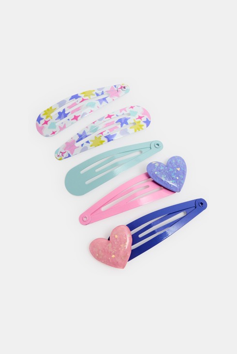 Haarspangen Herz mehrfarbig Mädchen 1