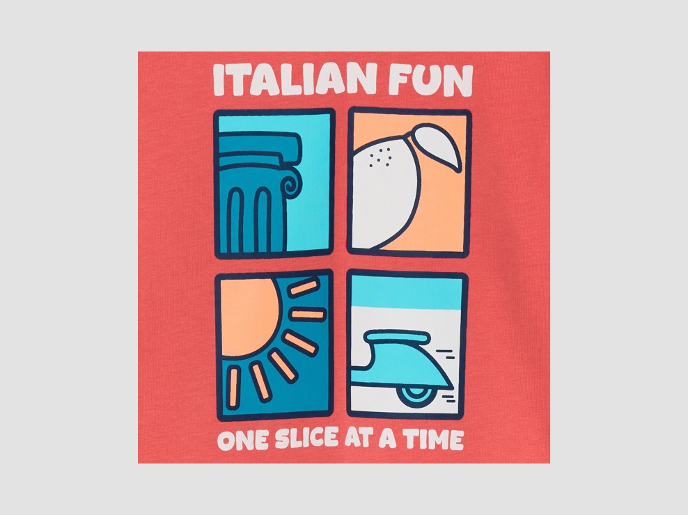 Rode lange pyjama met illustratie voor jongens 2