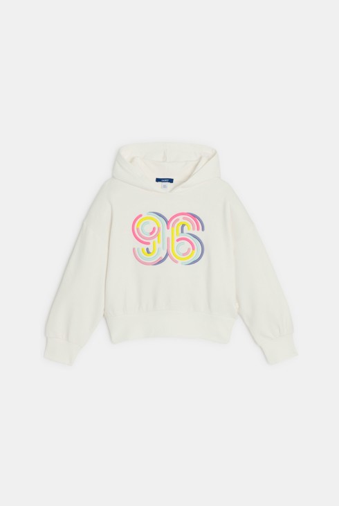 Hoodie bestickt weiß Mädchen 1