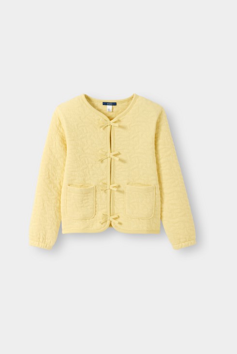 Veste matelassée jaune fille 2