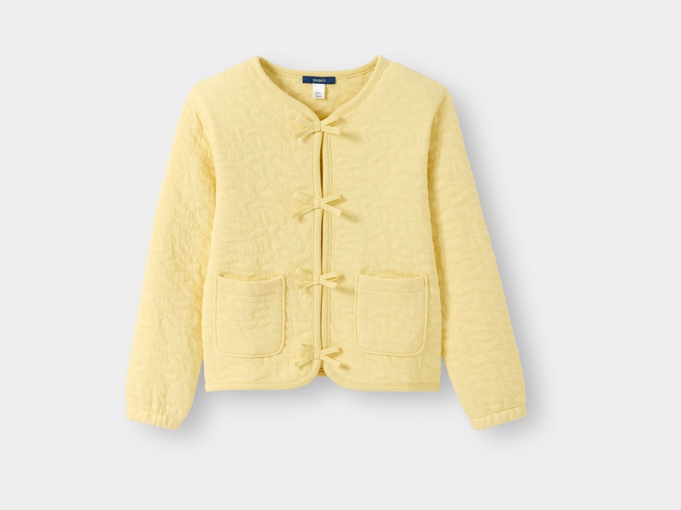 Veste matelassée jaune fille 2