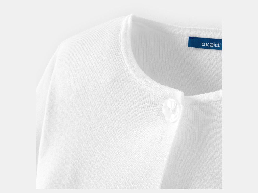 Bolero Strick weiß Mädchen 2