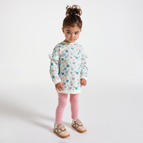 Ensemble Sweat Et Legging Imprimé Rose Bébé Fille - Imprimé Rose - 18M - OBAIBI