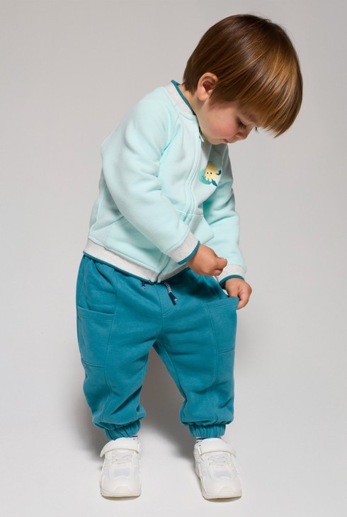 Jogginghose aus Molton Kleinkind Junge 1