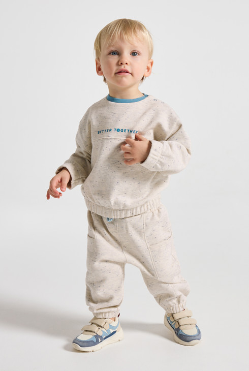 Sive hlače za jogging od upijajuće tkanine za dječake 1