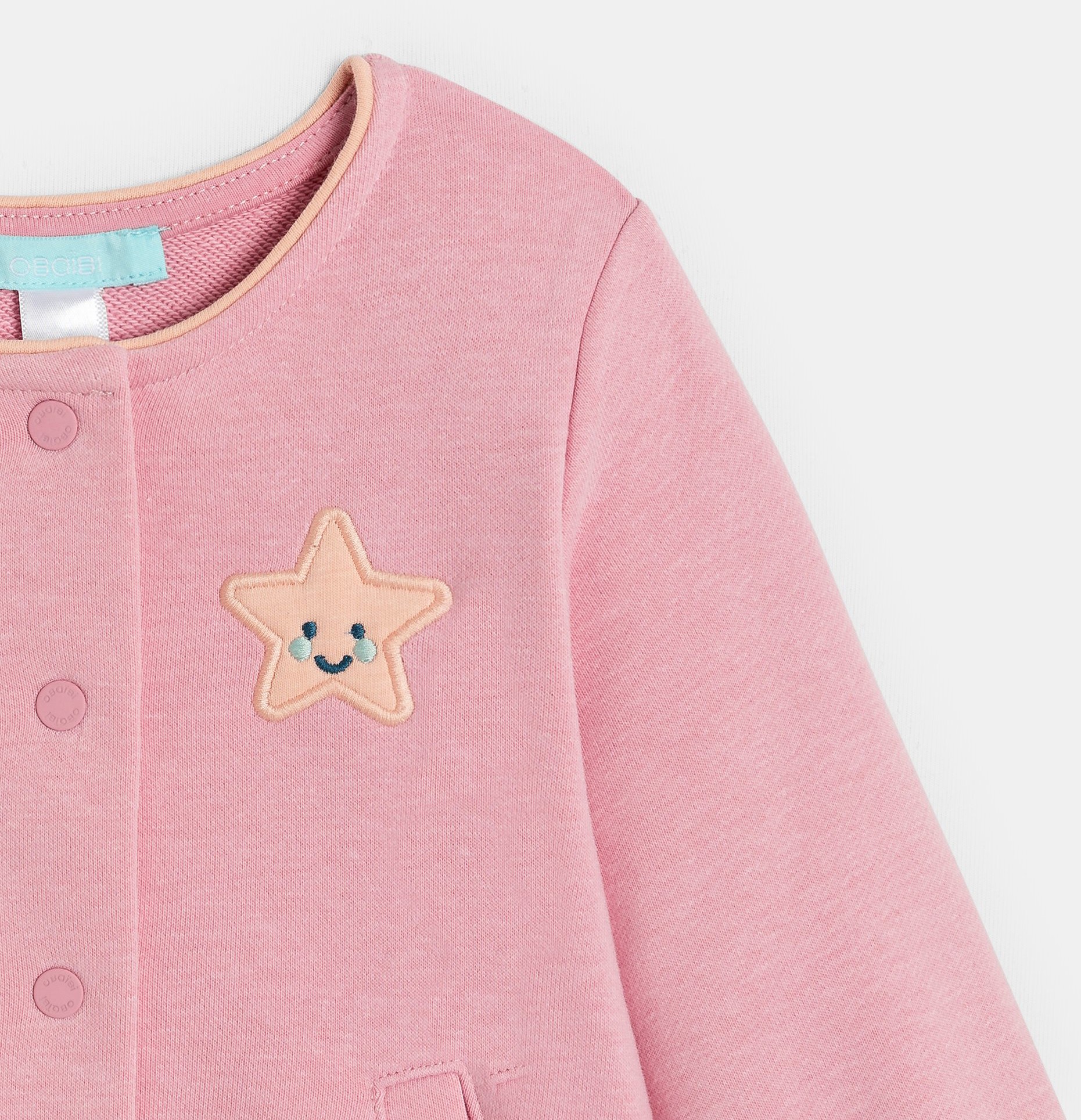 Fleece-Sweatshirt in Rosa für kleine Mädchen 2