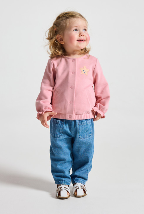 Sportska majica od ružičaste upijajuće tkanine za djevojčice 1