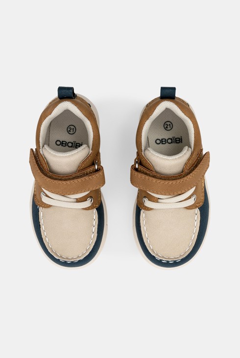 Chaussures bateau bleues bébé garçon 2