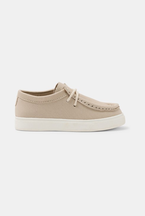 Chaussure en toile beige bébé garçon 1