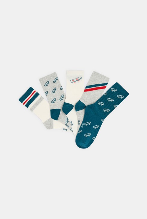 Modisches Socken-Set in Blau für Jungen 1