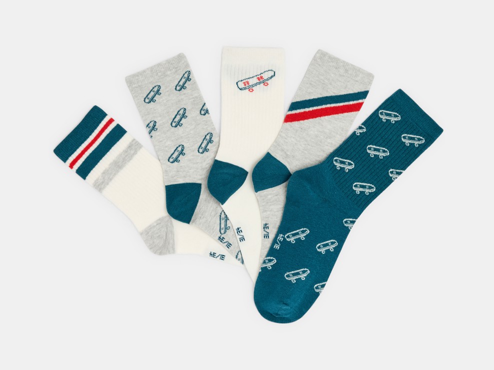 Modisches Socken-Set in Blau für Jungen 1