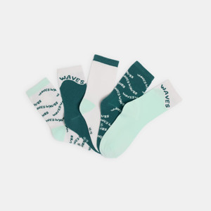 Chaussettes vert garçon (lot de 5)