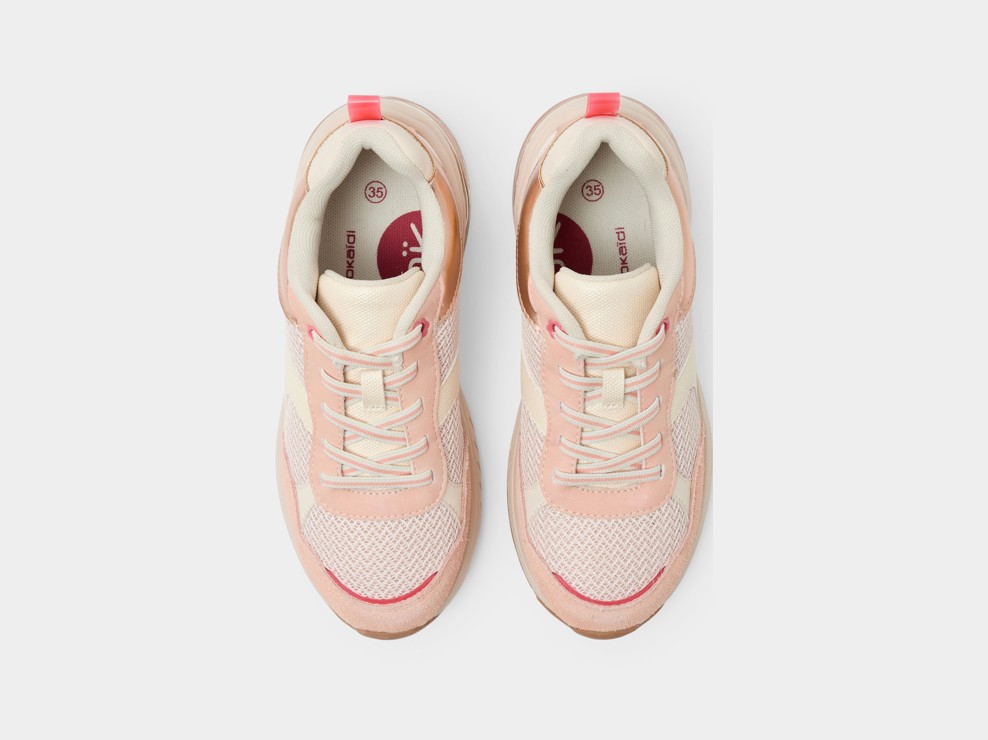 Baskets running roses fille 2