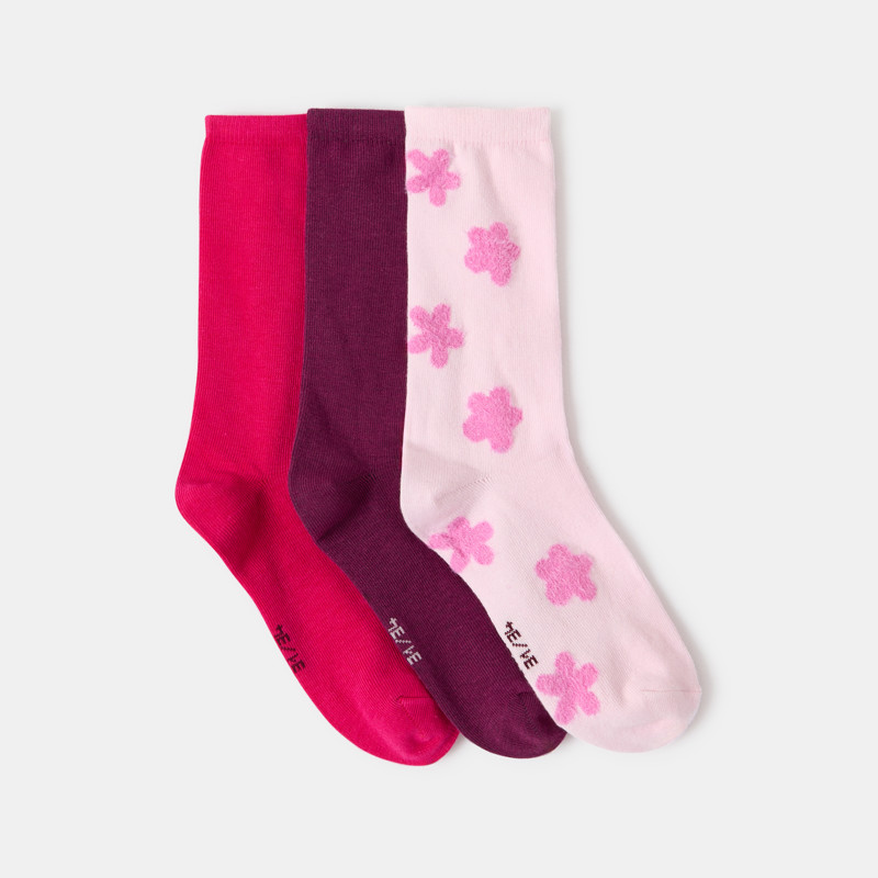 Set aus rosa Socken für Mädchen