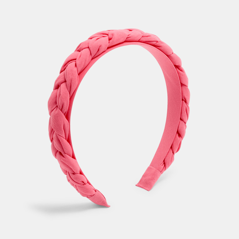 Diadem geflochten modisch rosa Mädchen