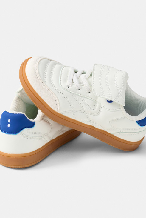 Baskets blanches garçon 1