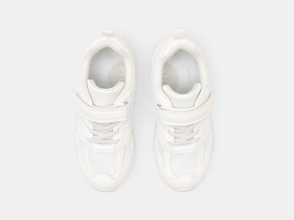 Sneakers da running bianche bambino 2