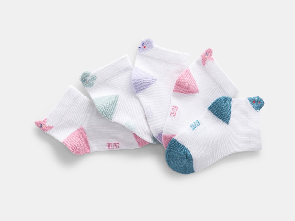 Lot de chaussettes multicolores bébé fille 1
