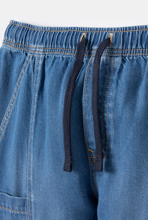 Pantalon jogger denim bleu garçon 2