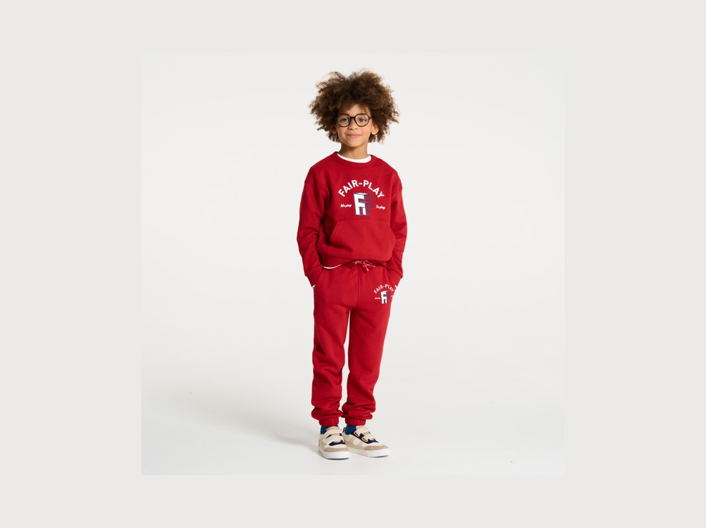 Joggers rossi per bambino 1