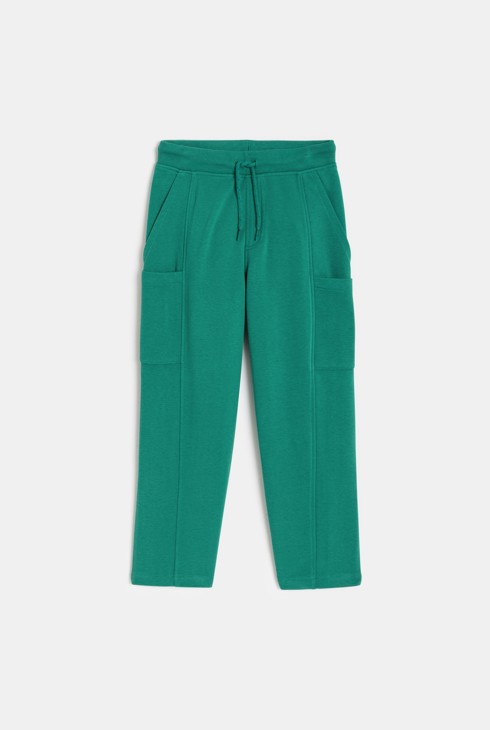 Jogginghose mit Taschen grün Jungen 1