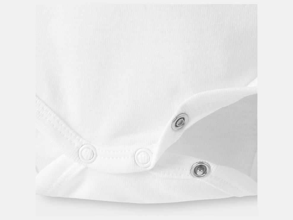 Body US-Kragen weiß Kleinkind Mädchen (3er-Pack) 2