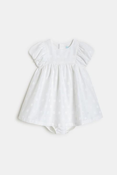 Vestit blanc de punts bebè nena 2