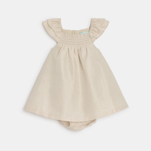 Robe À Volants Dorée Bébé Fille - Gold - 4A - OBAIBI