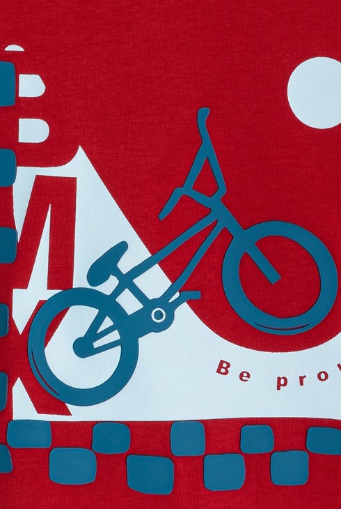 Camiseta de manga larga deportiva roja niño 2