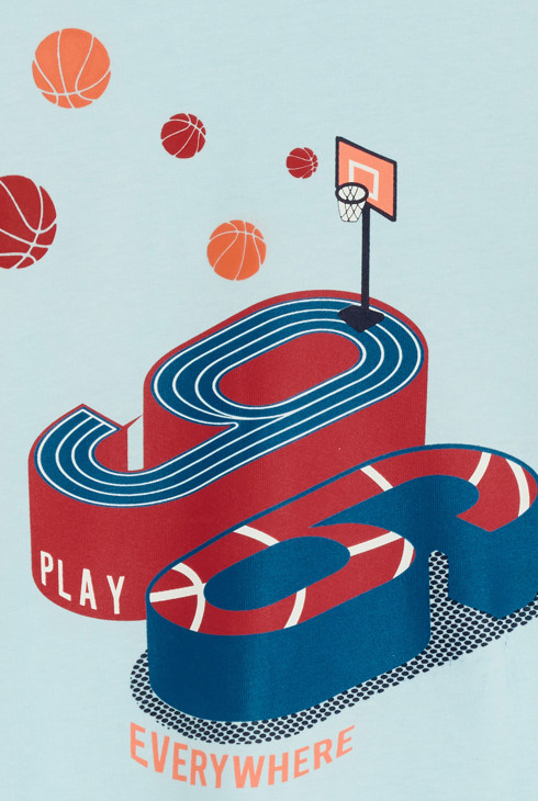 T-Shirt Langarm Sport blau Jungen 2