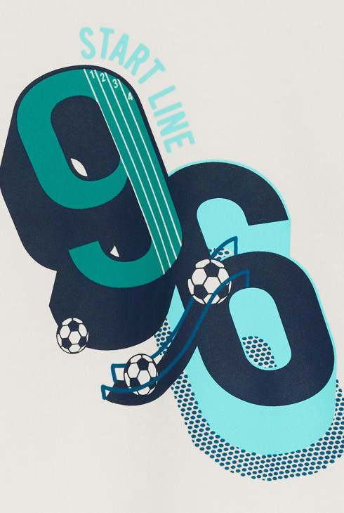 T-Shirt Langarm Sport weiß Jungen 2