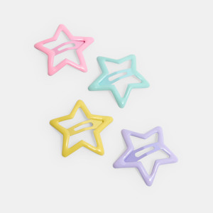 Lot de barrettes étoiles multicolores Fille
