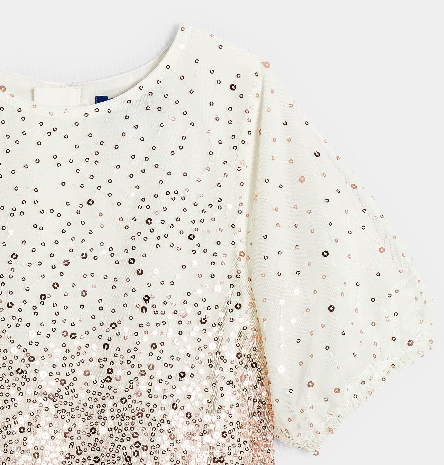 Robe dorée à paillettes Fille