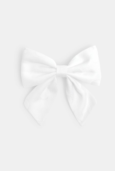 Agulla de cabells llaç blanc nena 2