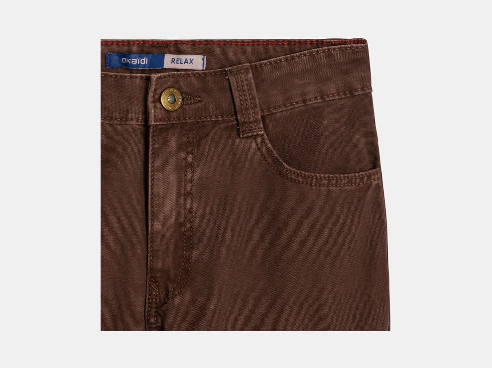 Pantaloni marroni in cotone bambino 2